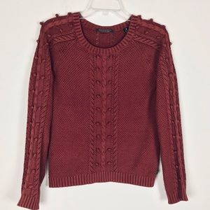 Scotch & Soda Maison Scotch Mélange Cable Knit Bauble Sweater